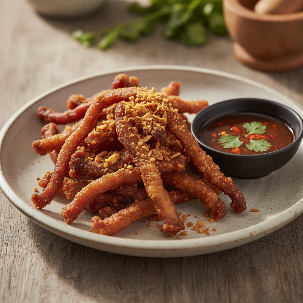 Crispy Fried Pork Jerky