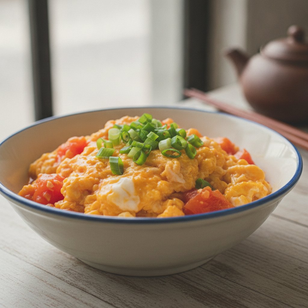Tomato Scrambled Eggs (Low-Chol)