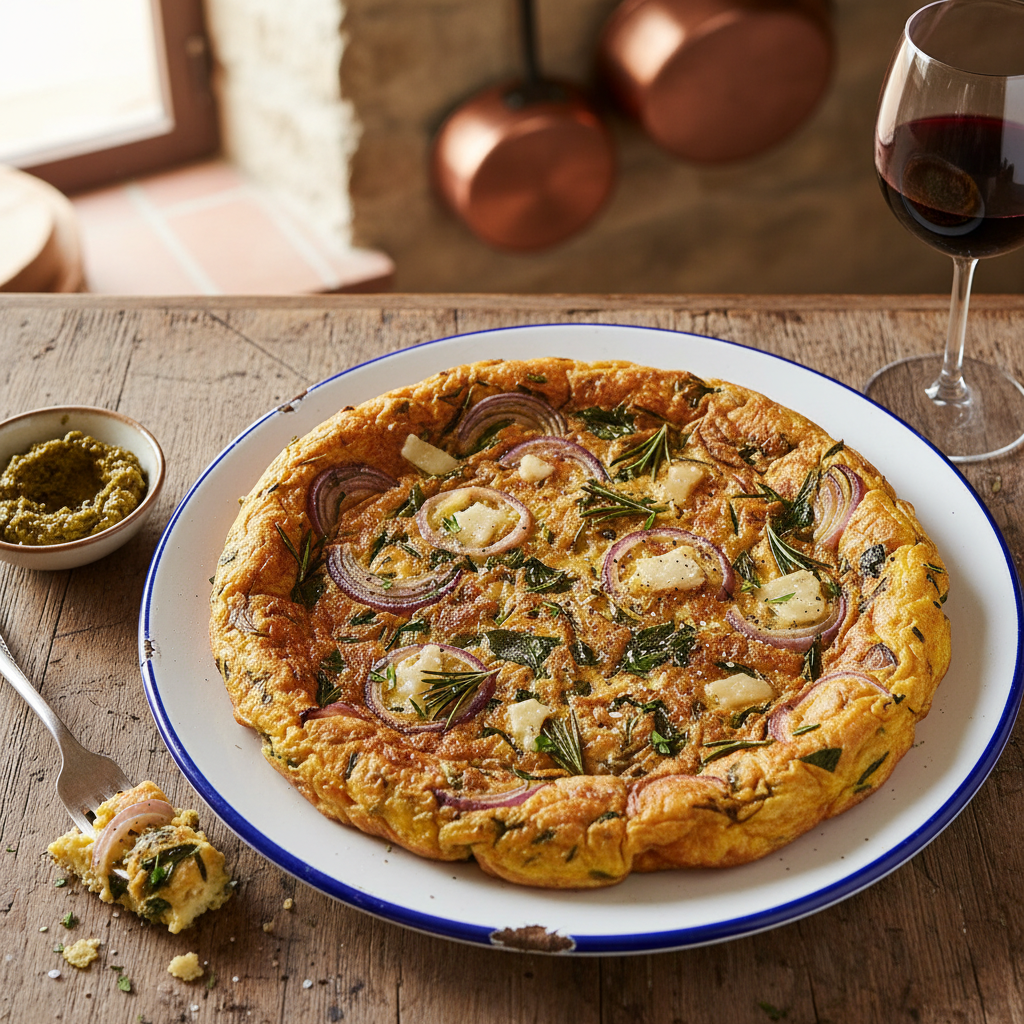 Frittata di Erbe e Cipolla Toscana