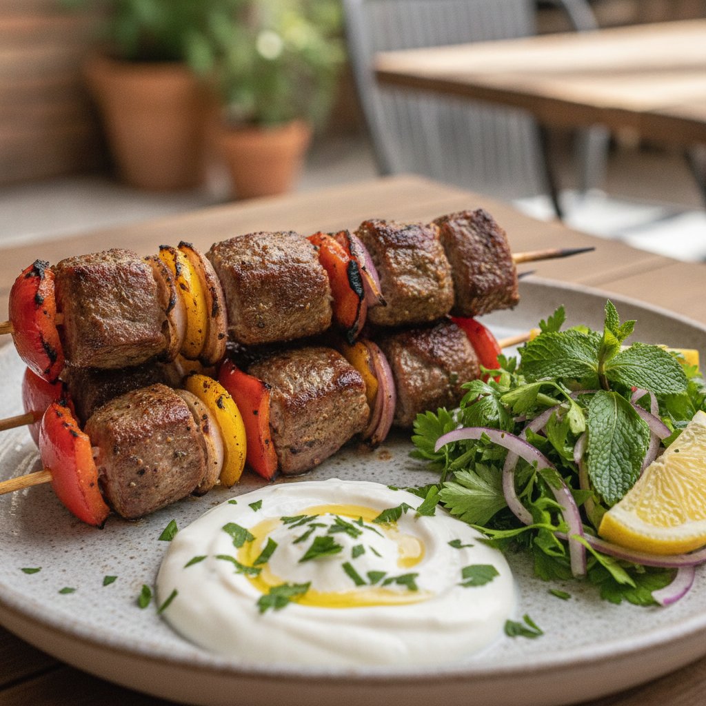 Grilled Lamb Cubes Skewers (Keto)