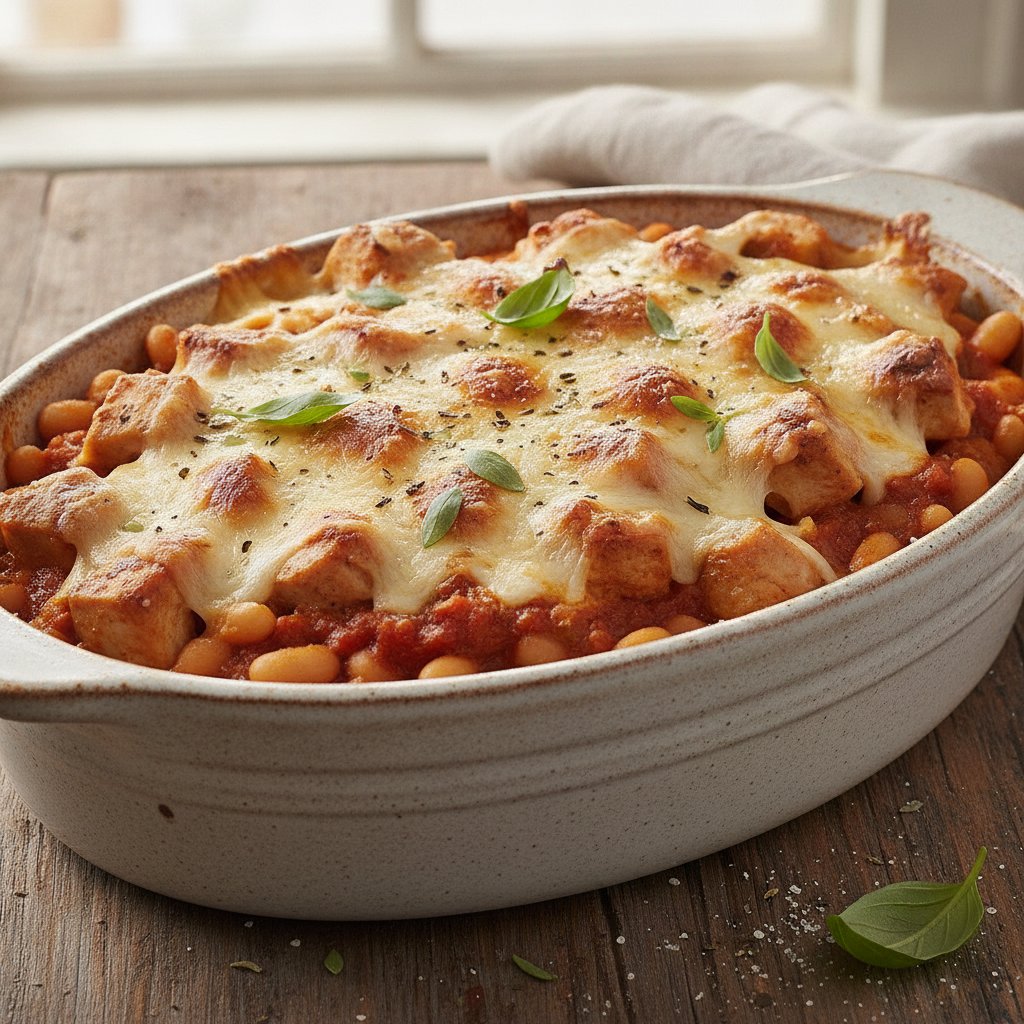 Baked Chicken Cheese Casserole (High-Protein)