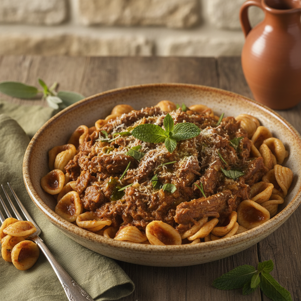 Pasta al Ragù d'Agnello Lucano
