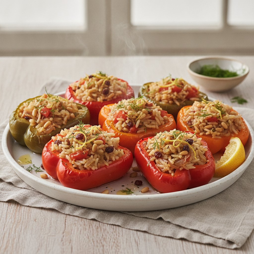 Rice Stuffed Peppers (Low-Calorie)