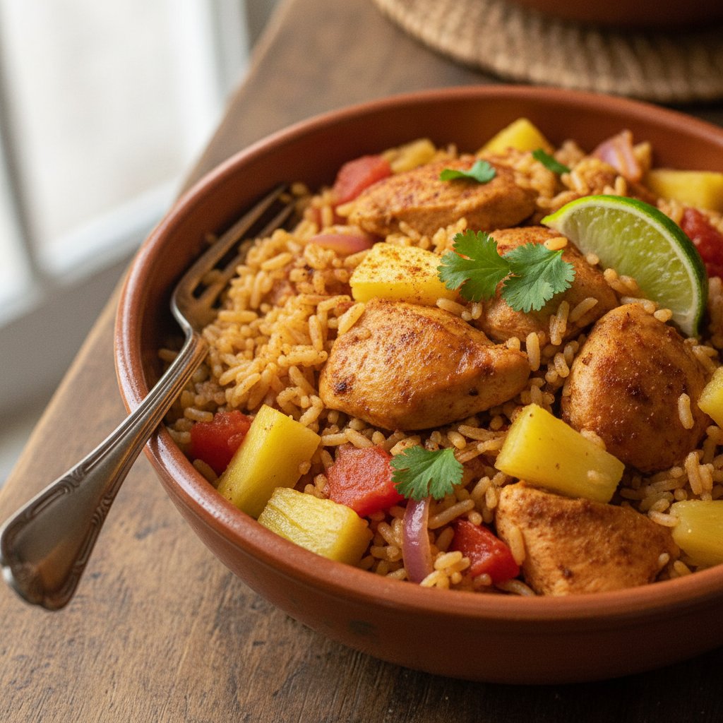 Rice with Chicken and Pineapple