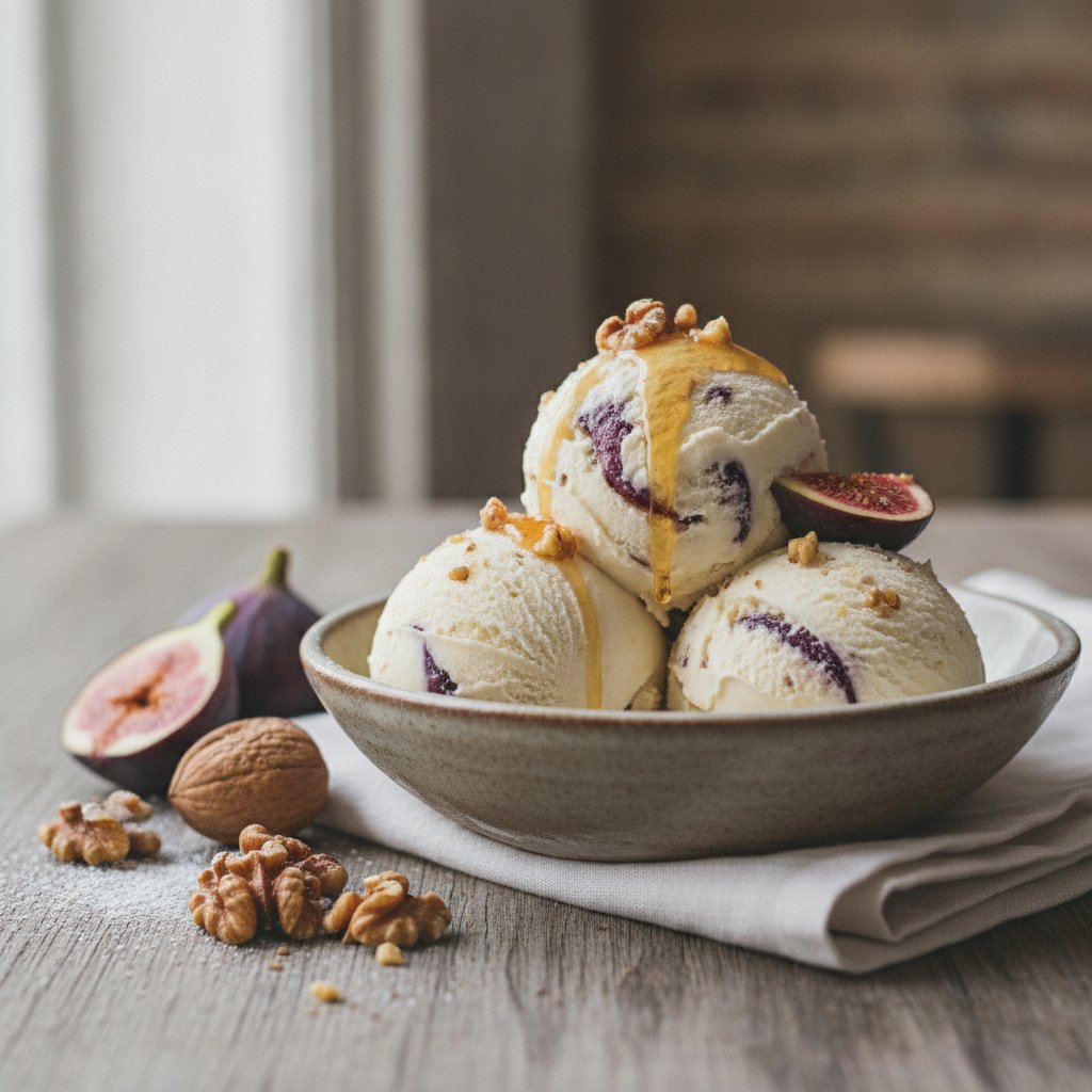 Honey Fig Walnut Gelato