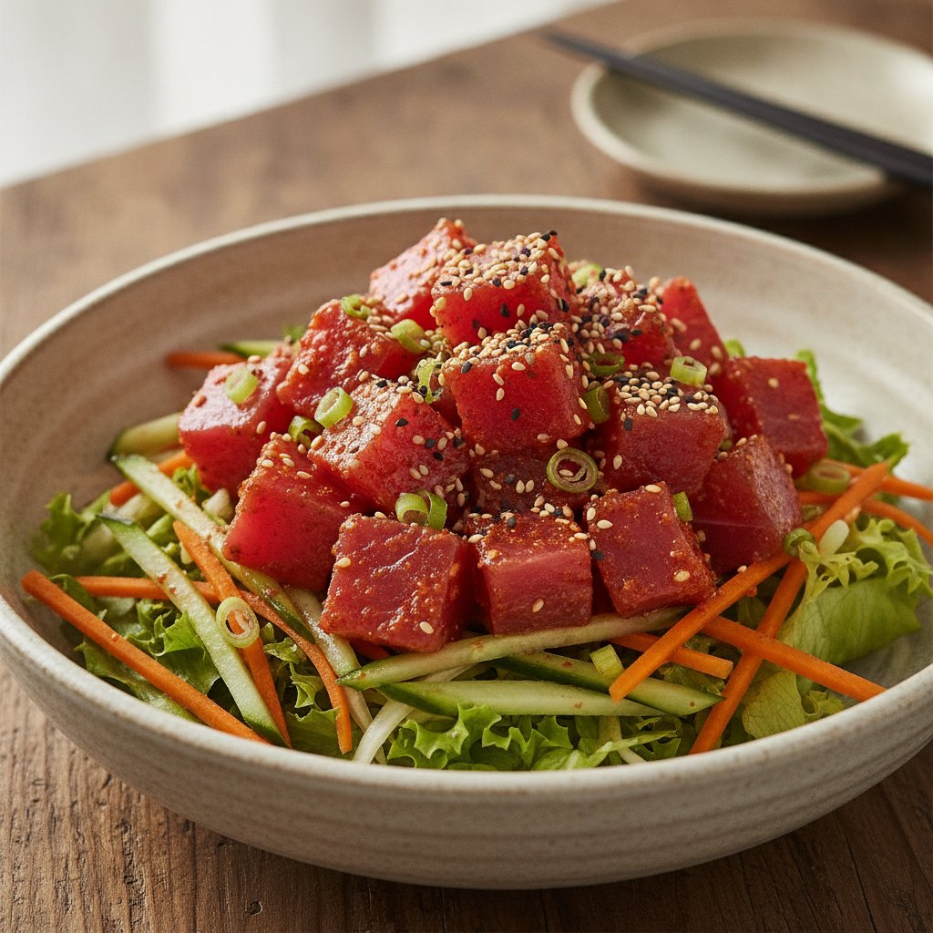 Spicy Raw Tuna Salad