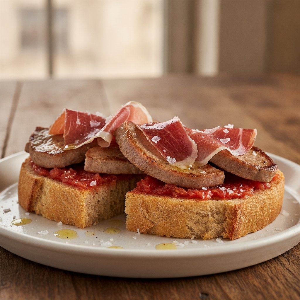 Spanish Ham and Tomato Bread Sandwich (Gluten-Free)