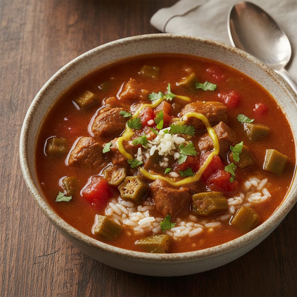 Okra and Tomato Soup