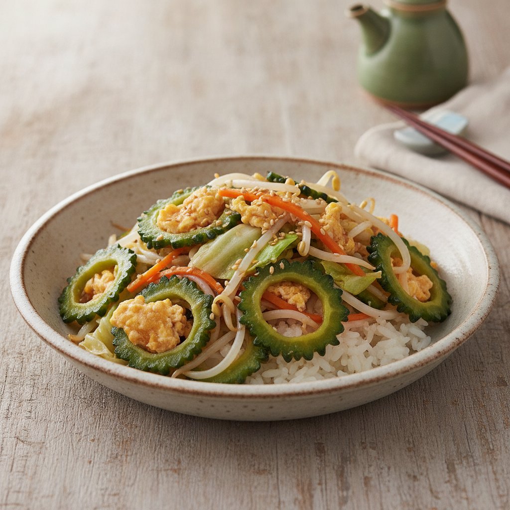 Mixed Vegetable and Bitter Melon Stir Fry