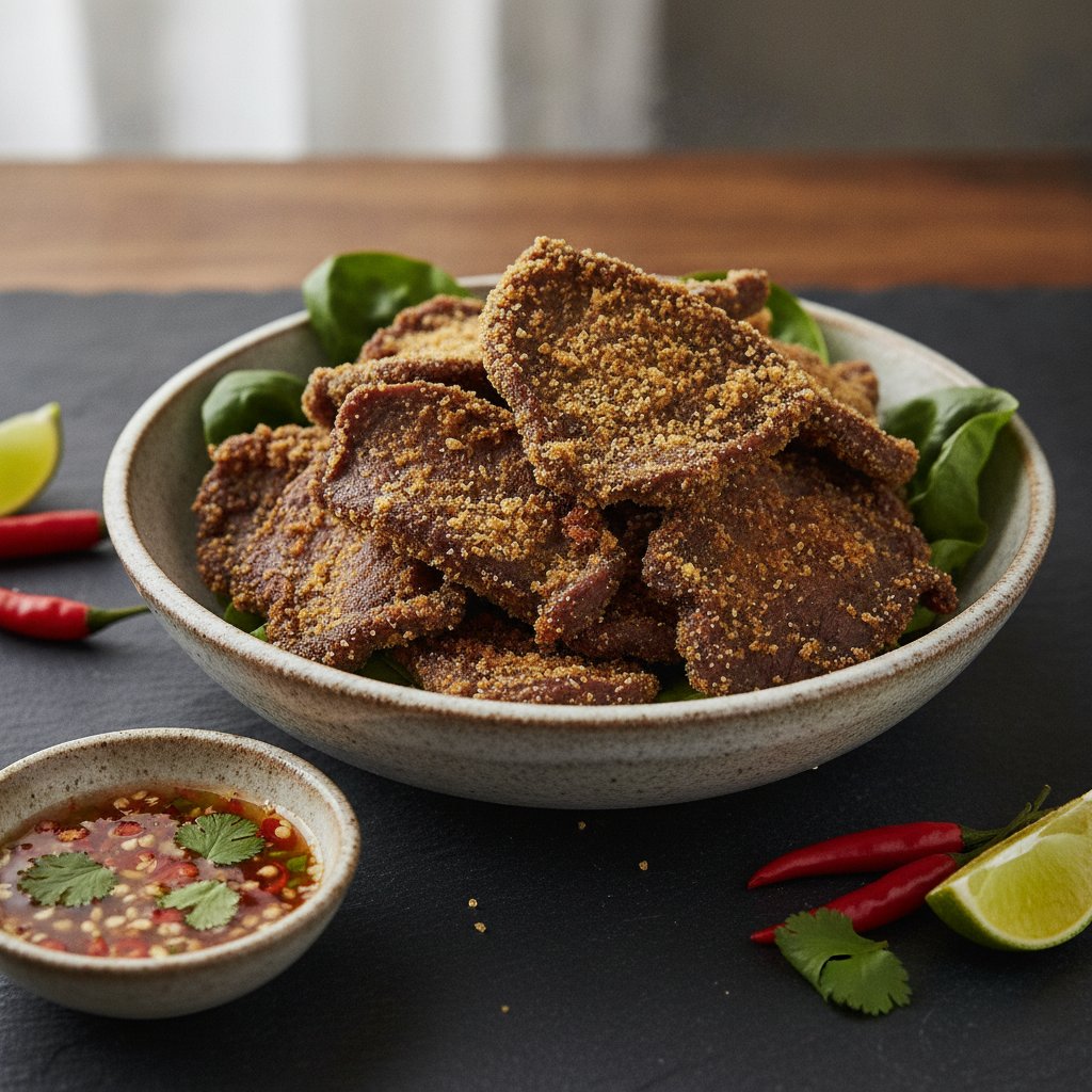 Crispy Fried Beef Jerky (Keto)