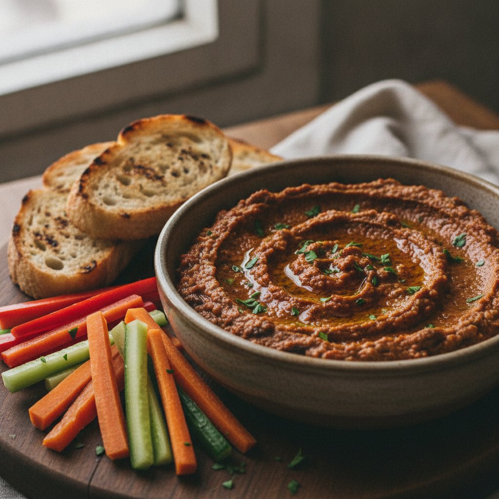 Roasted Pepper and Eggplant Dip