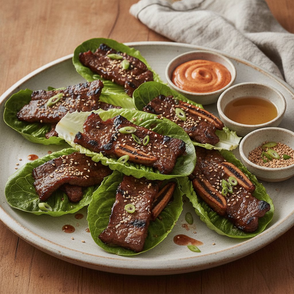 Grilled Short Rib Lettuce Wraps (Keto)