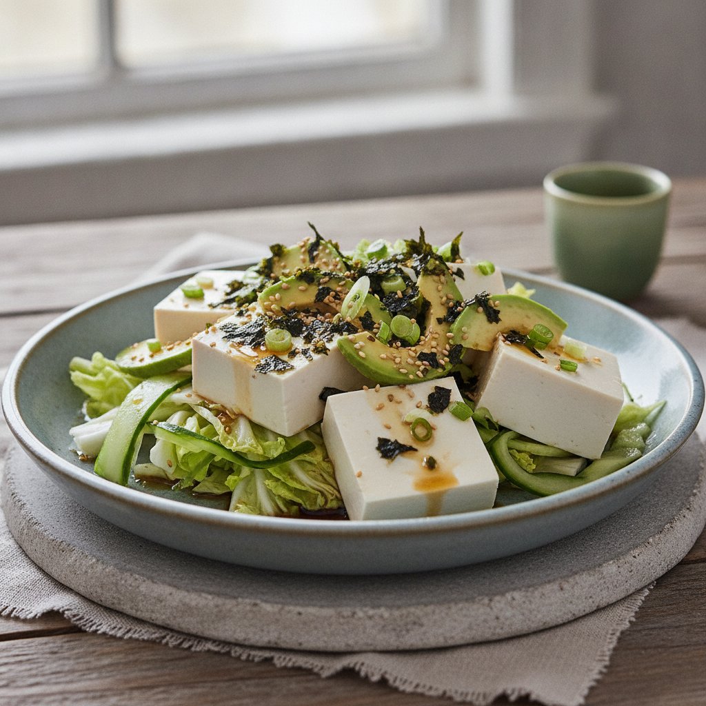 Cold Tofu Salad (Keto)