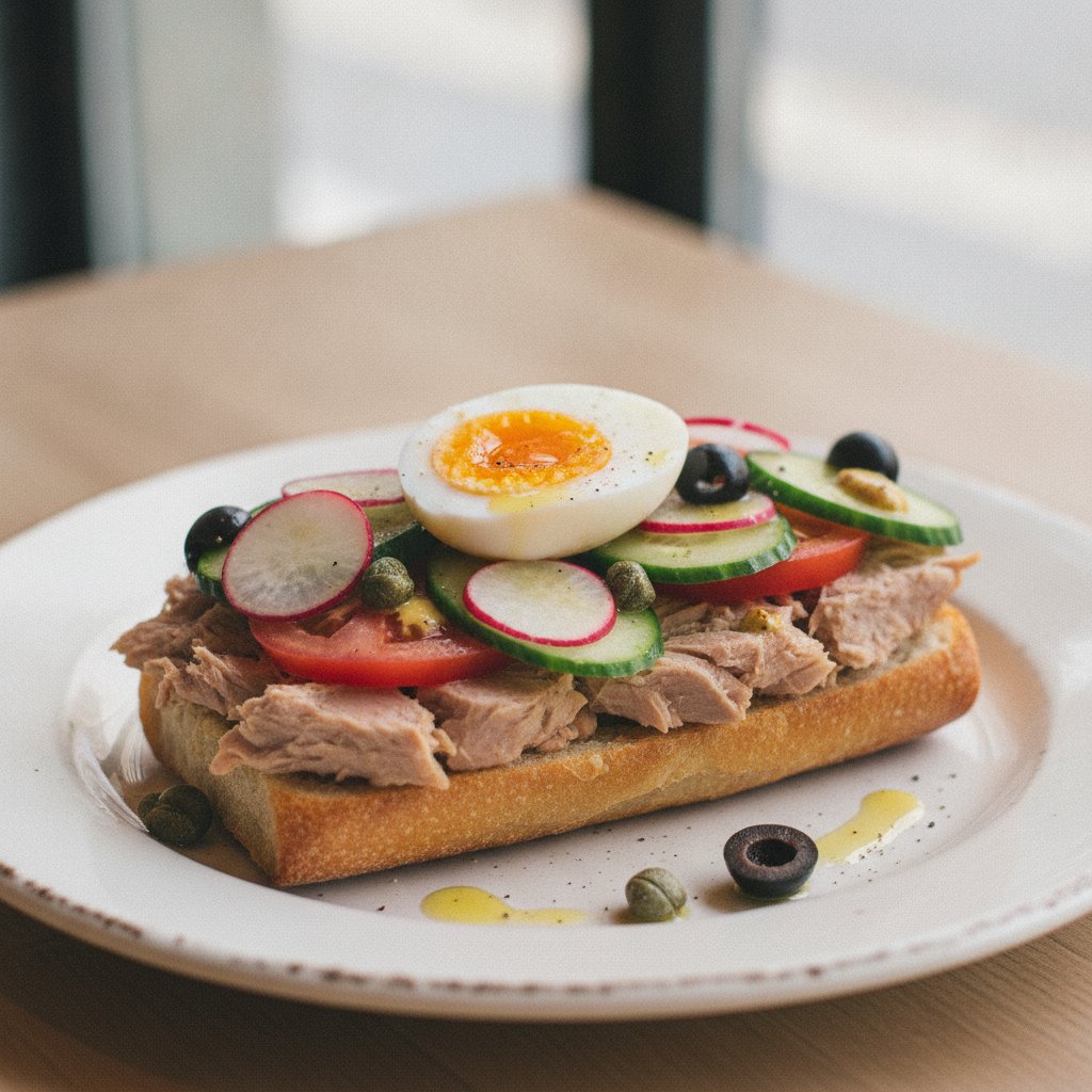 Southern French Tuna Vegetable Sandwich (Low-Calorie)