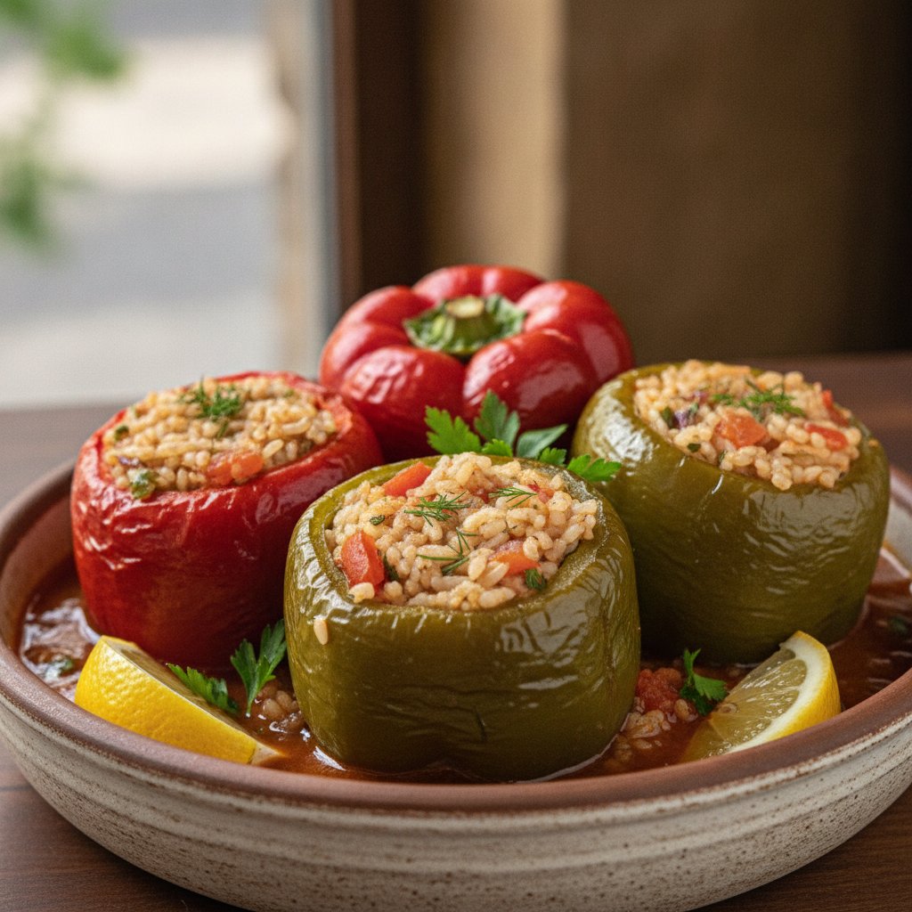 Rice Stuffed Peppers (Dairy-Free)