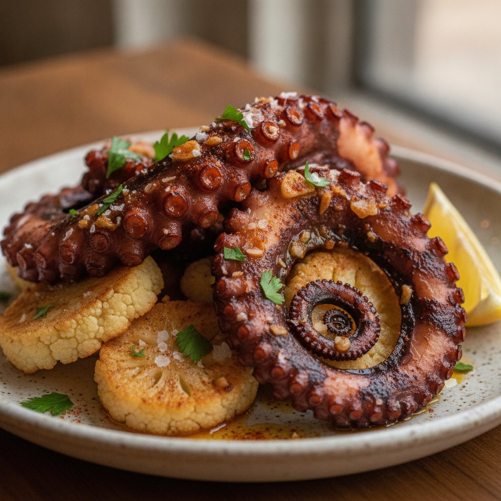 Grilled Octopus with Paprika (Keto)