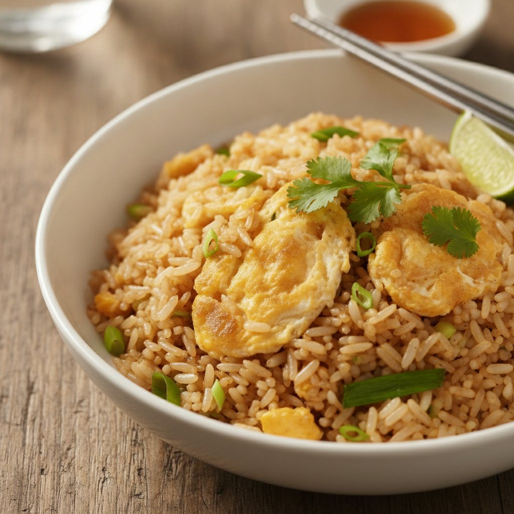 Thai Fried Rice With Egg (Low-Calorie)