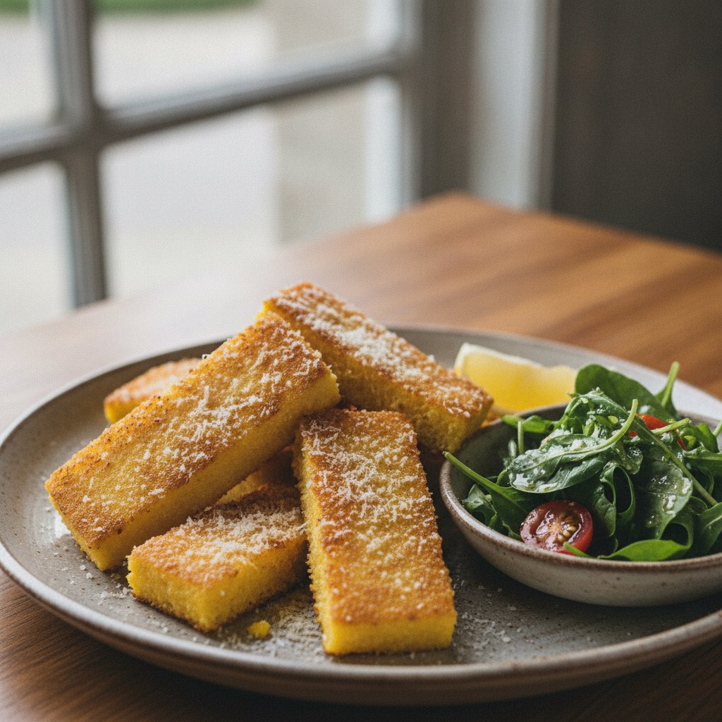 Fried Sliced Yellow Cornmeal (Gluten-Free)