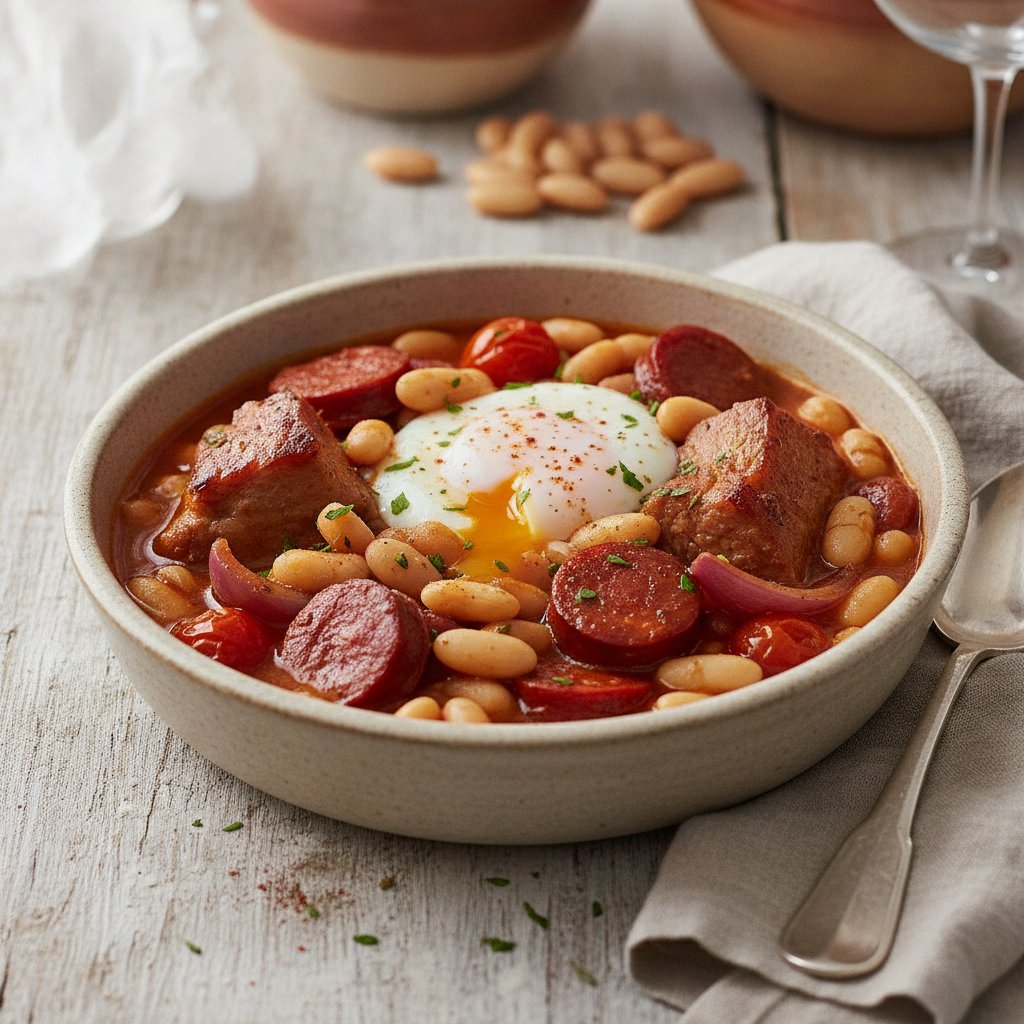 Spanish Bean and Sausage Stew (High-Protein)