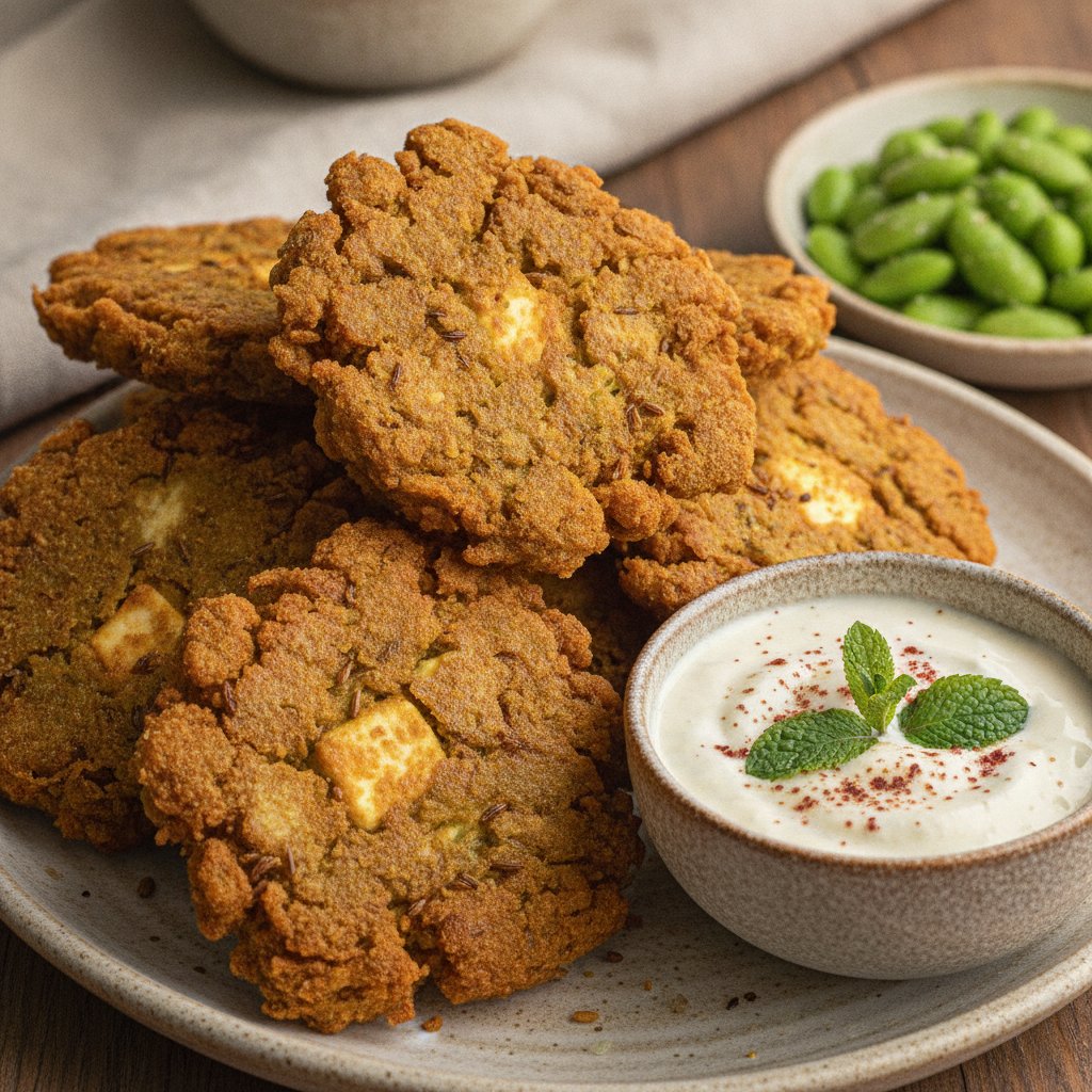 Crispy Fried Lentil Fritters (High-Protein)