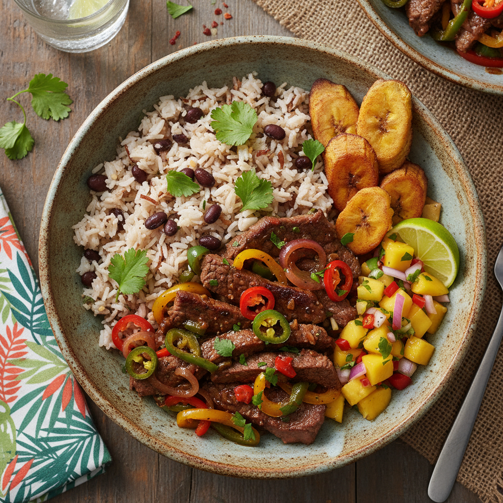 Caribbean Pepper Steak Bowl