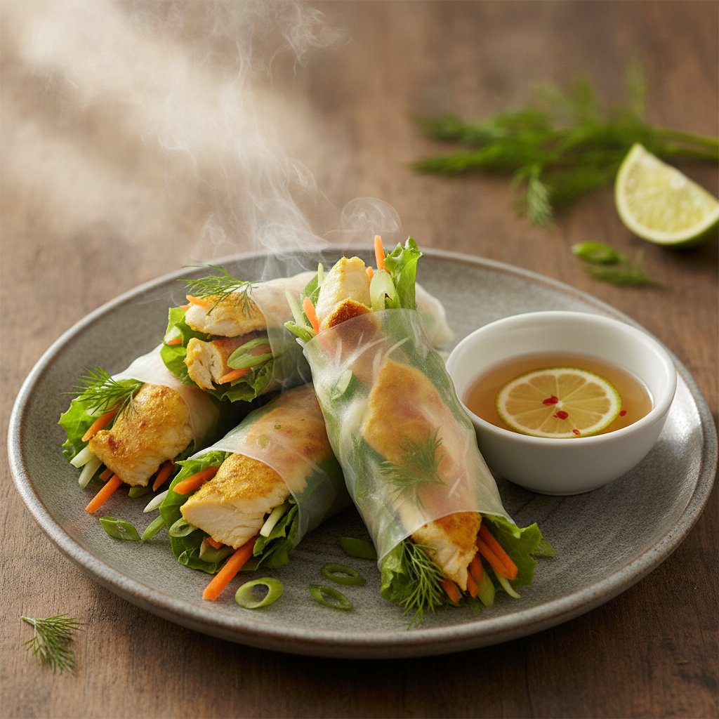 Sizzling Turmeric Fish Wraps (Gluten-Free)