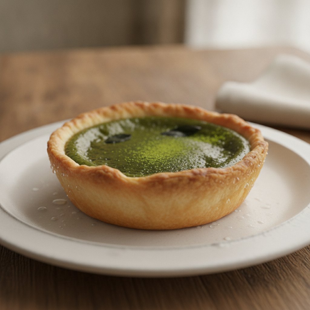 Green Tea Custard Tart