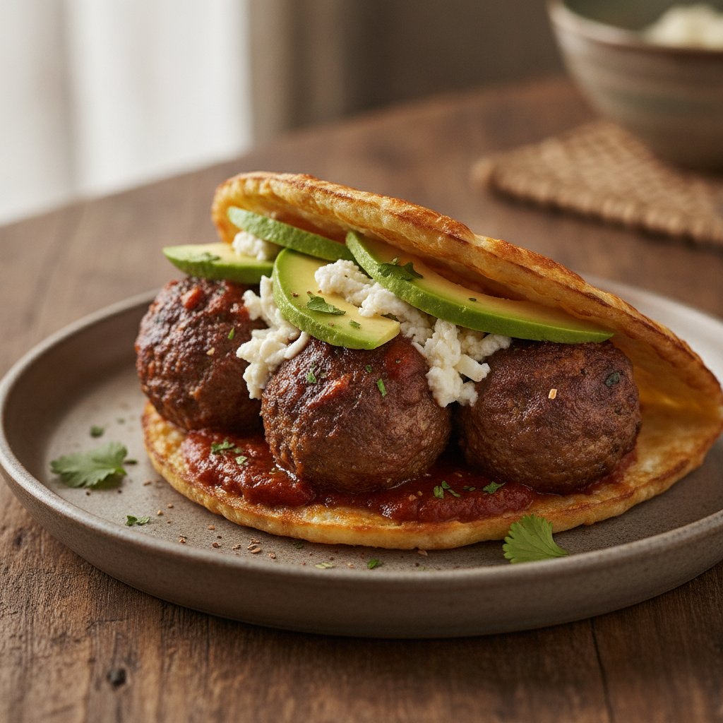 Mexican Meatball Sandwich (Keto)