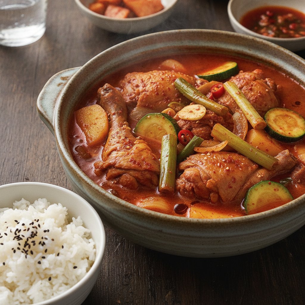 Spicy Chicken and Vegetable Hot Pot