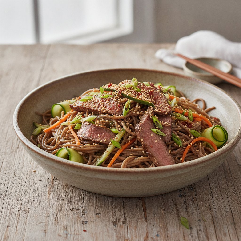Chilled Buckwheat Noodle Salad