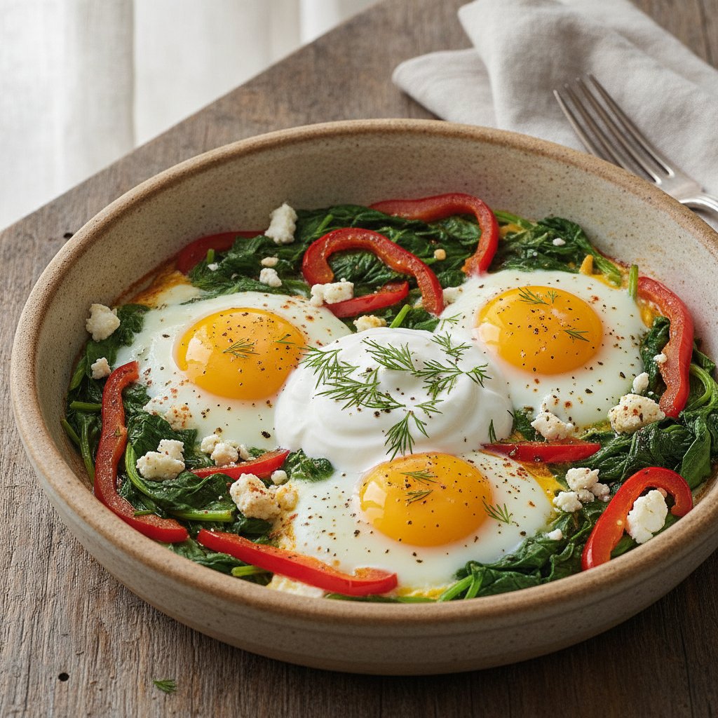 Baked Egg and Vegetable Bowl (Keto)