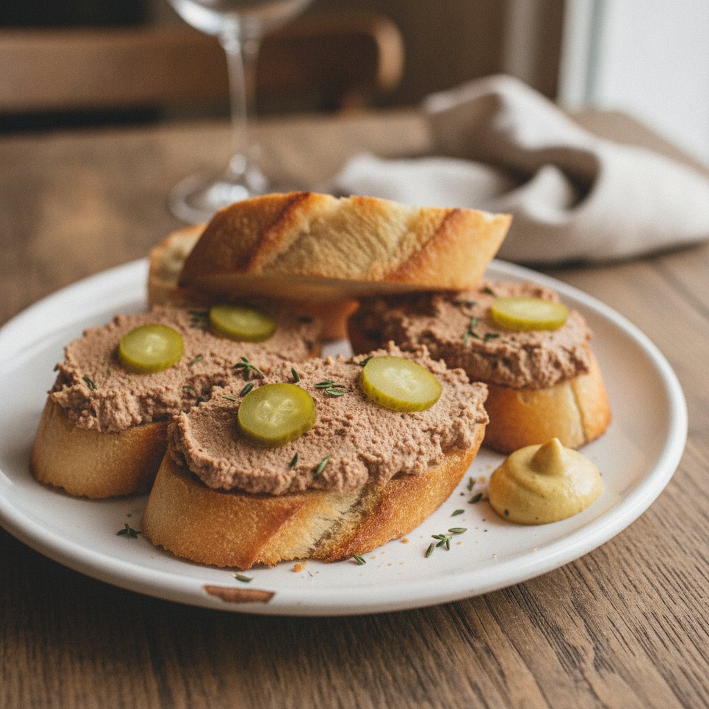 French Chicken Liver Spread Sandwich