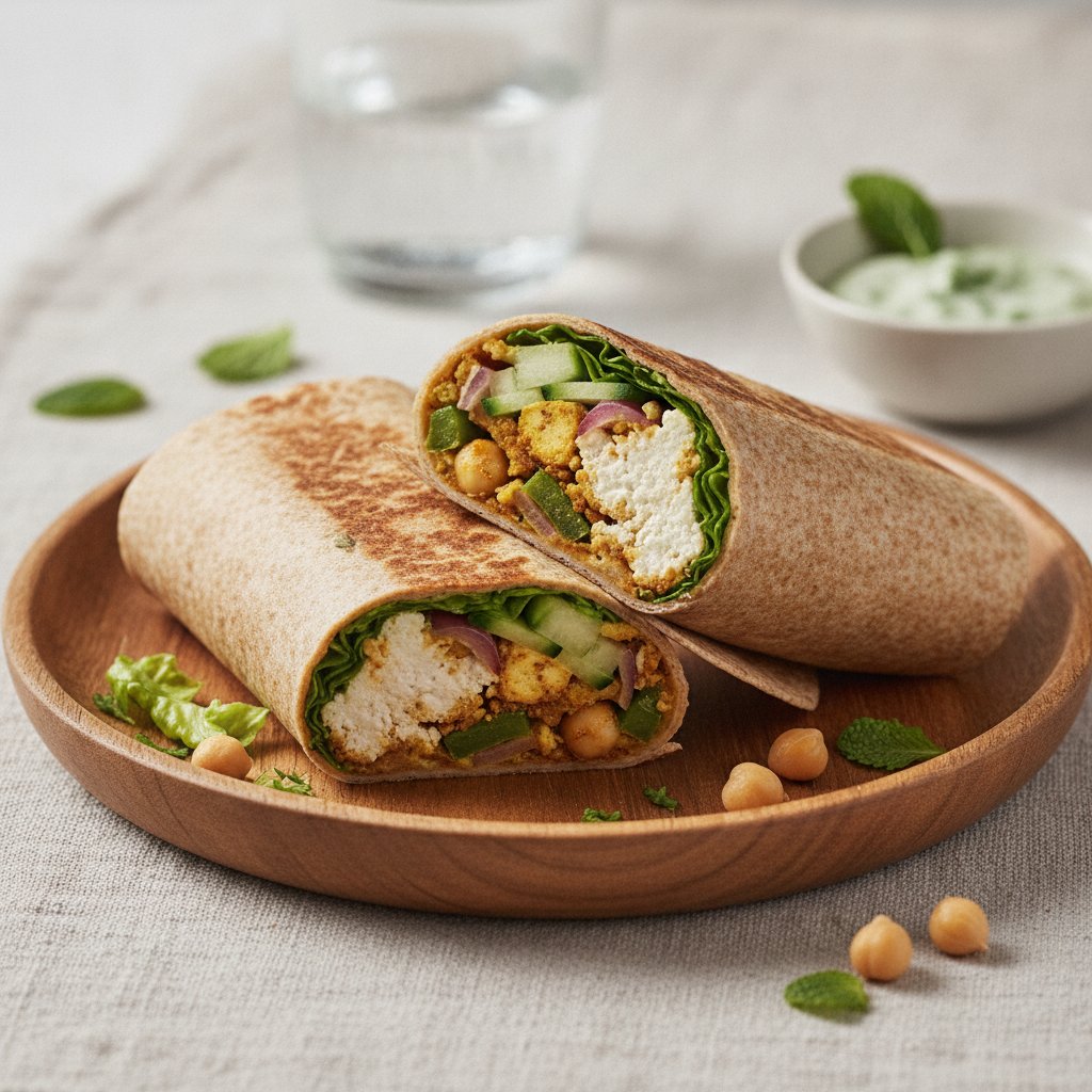 Spiced Cottage Cheese Roll (High-Protein)