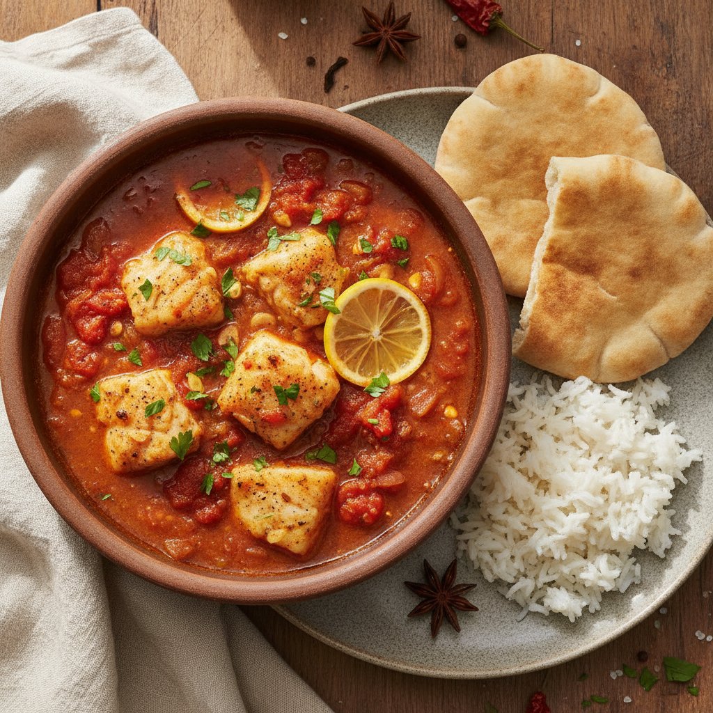Fish Stew with Tomatoes and Spices