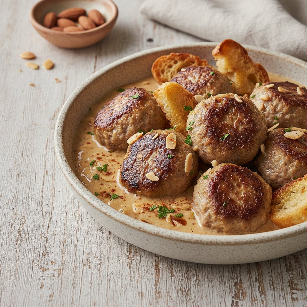Lamb Meatballs with Almond Sauce
