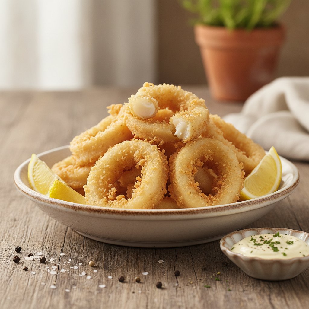 Fried Calamari Rings (Gluten-Free)