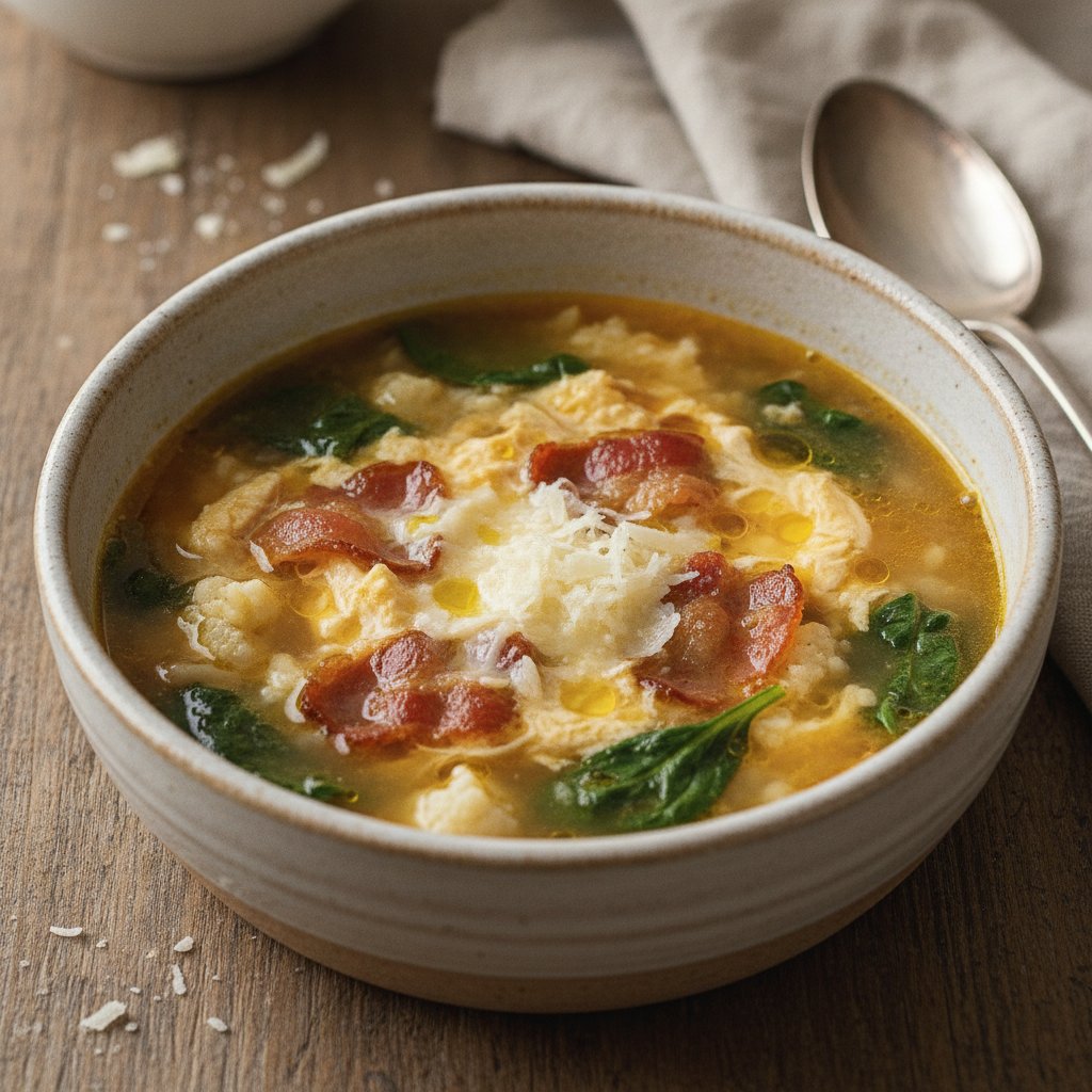 Bacon and Egg Soup (Keto)