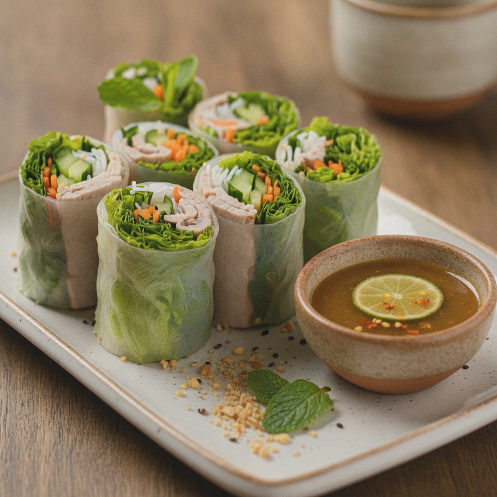 Thai Fresh Rolls (Low-Calorie)