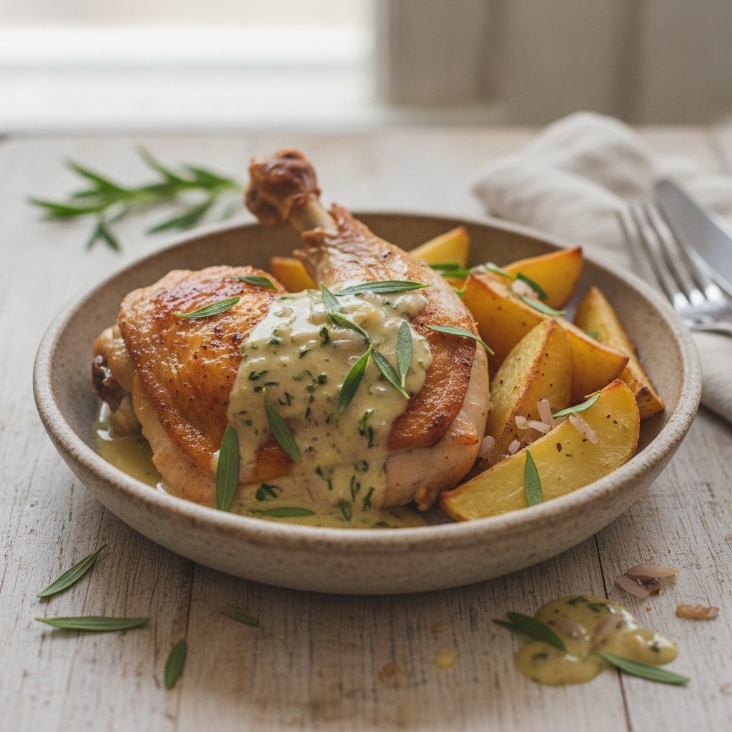 French Roast Chicken with Tarragon