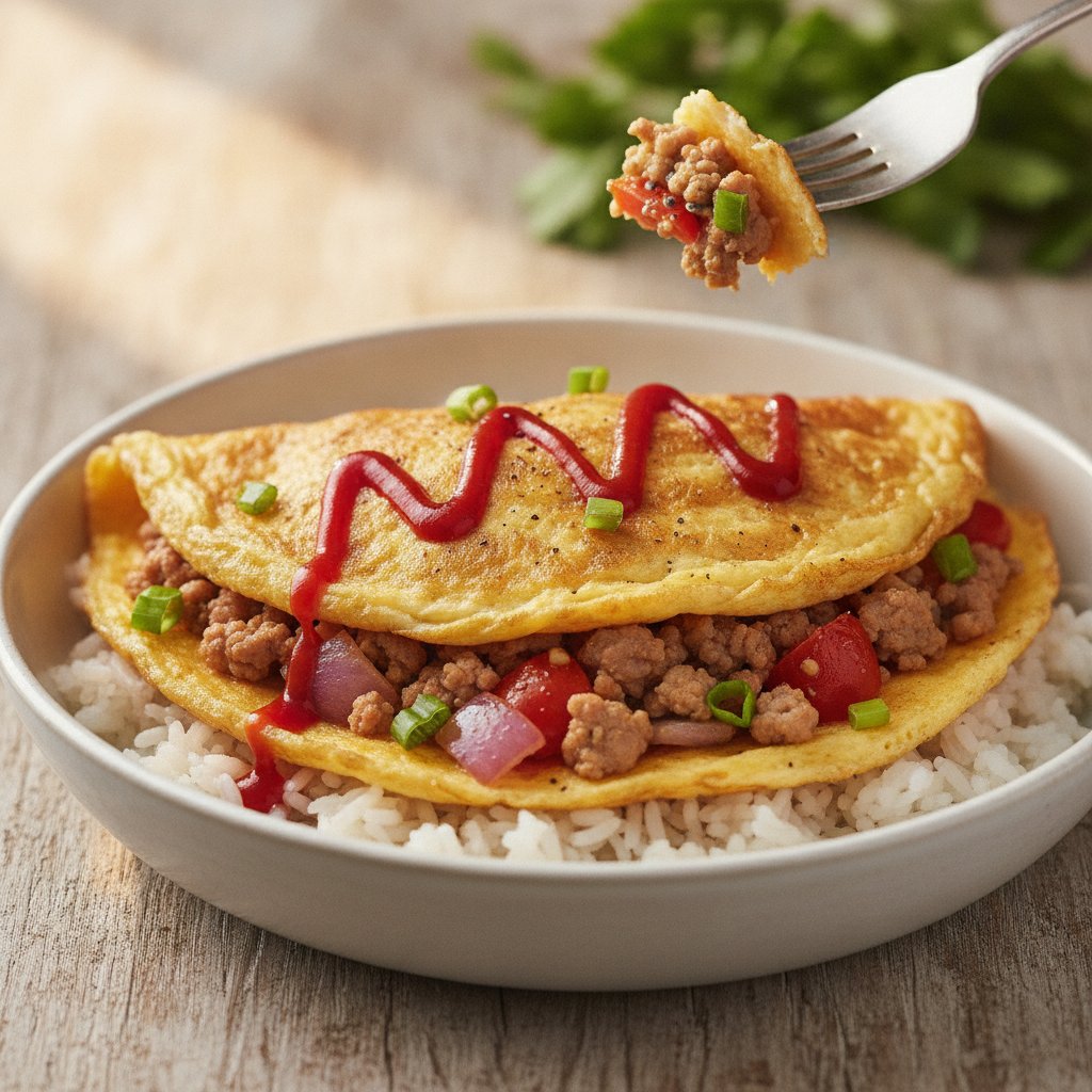 Stuffed Omelette with Pork