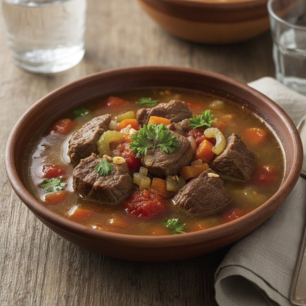 Beef and Vegetable Broth (Dairy-Free)
