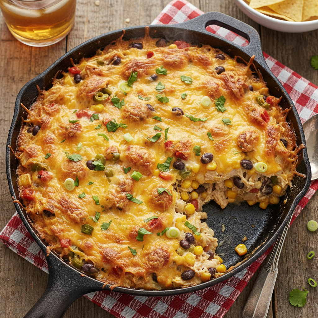 Texas King Ranch Chicken Casserole Bake