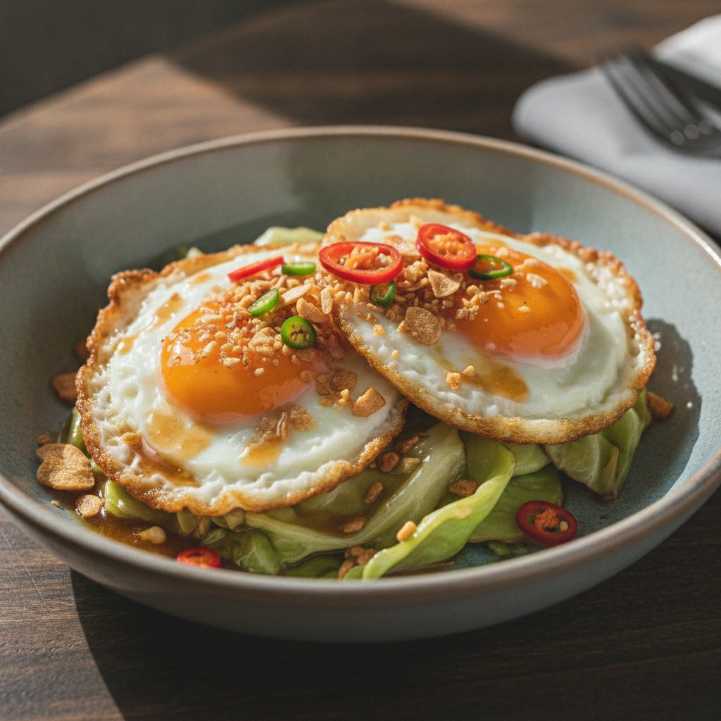 Fried Eggs with Fish Sauce (Keto)