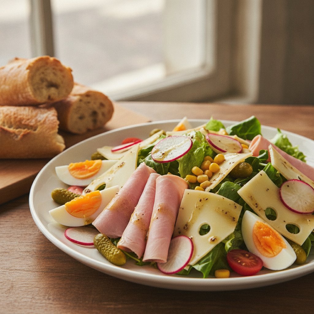 Ham and Cheese Salad Plate