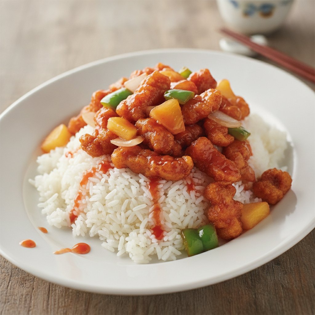 Sweet and Sour Pork Rice