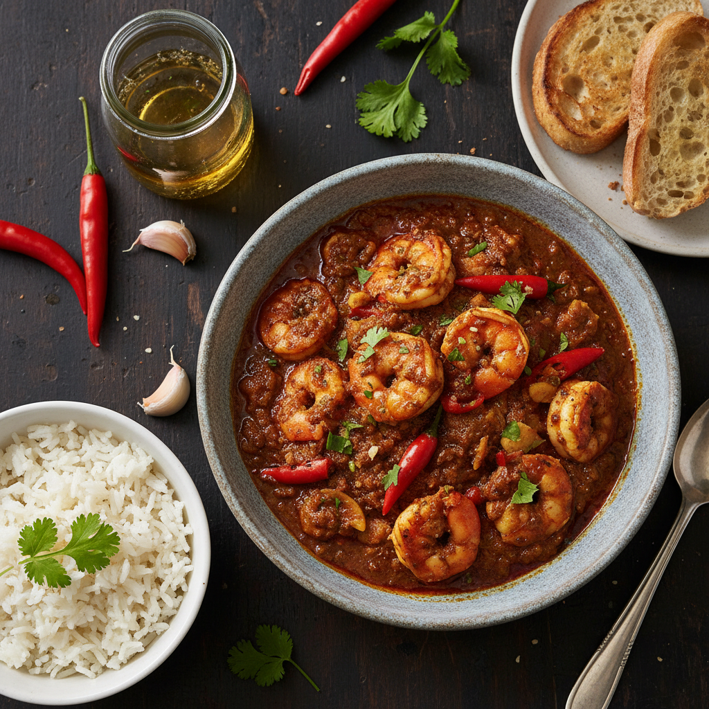Spiced Vinegar Tiger Prawns