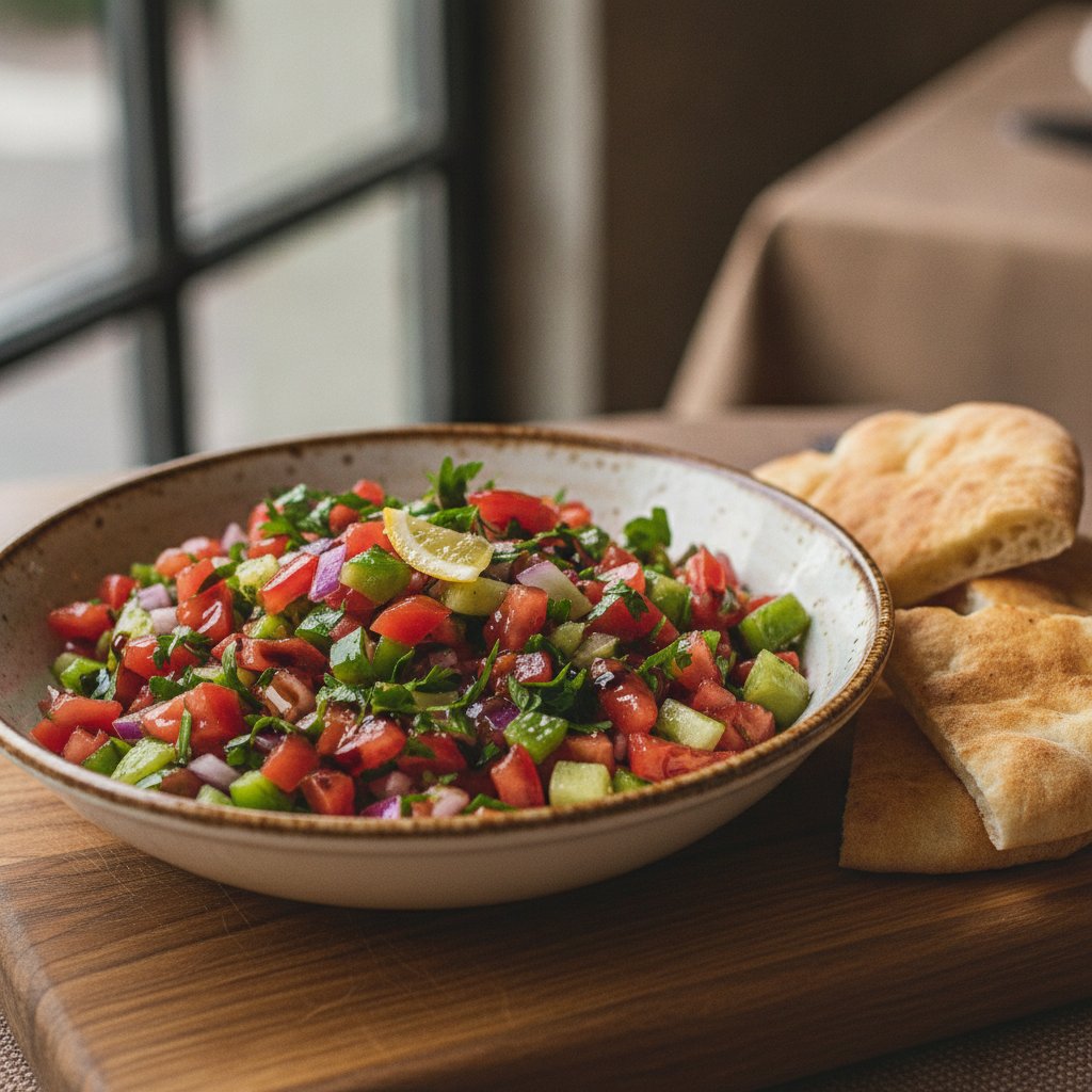 Chopped Tomato Pepper Salad Dip
