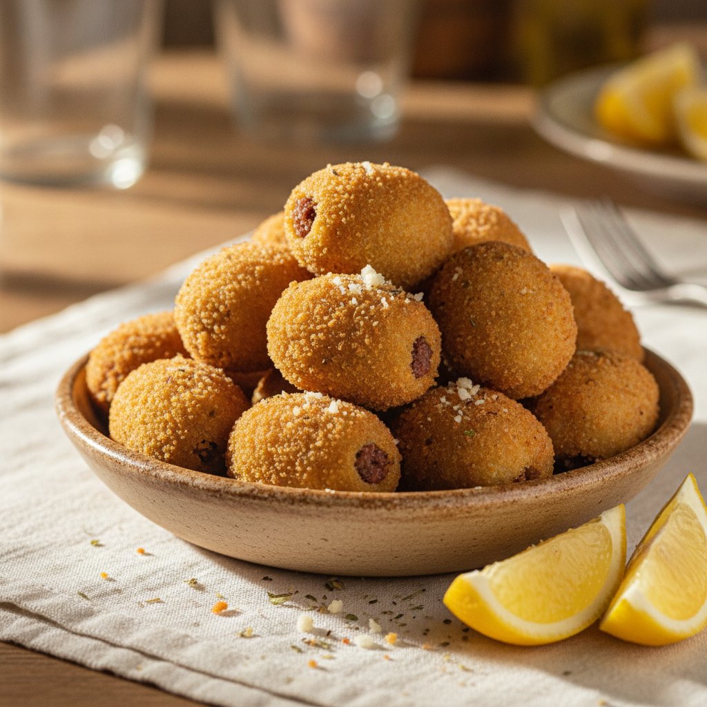 Fried Stuffed Olives