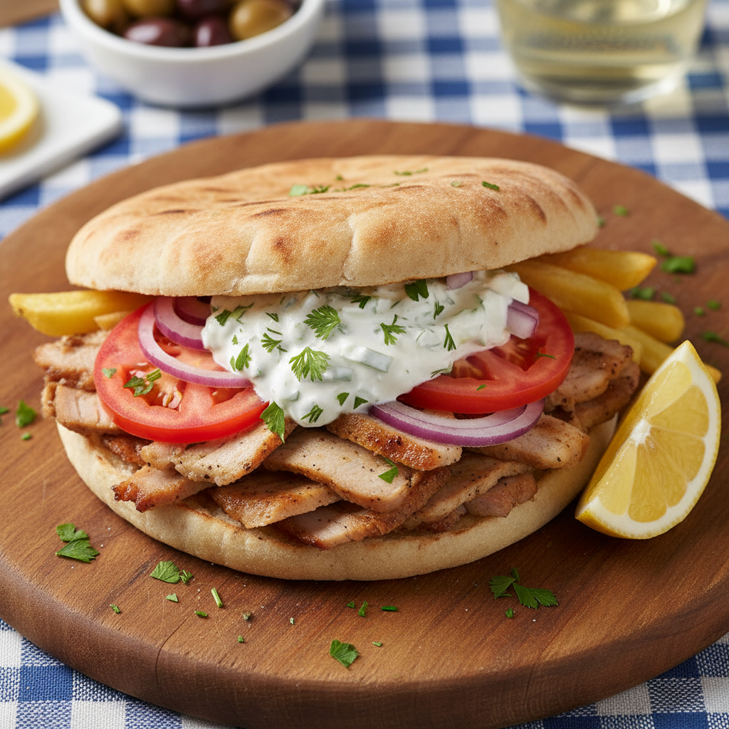 Grilled Chicken Herb Wrap — Gyros