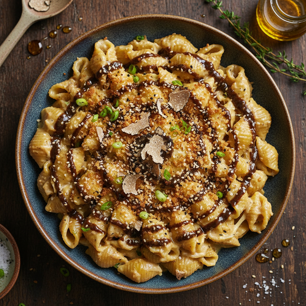 Miso and Honey Truffle Mac and Cheese